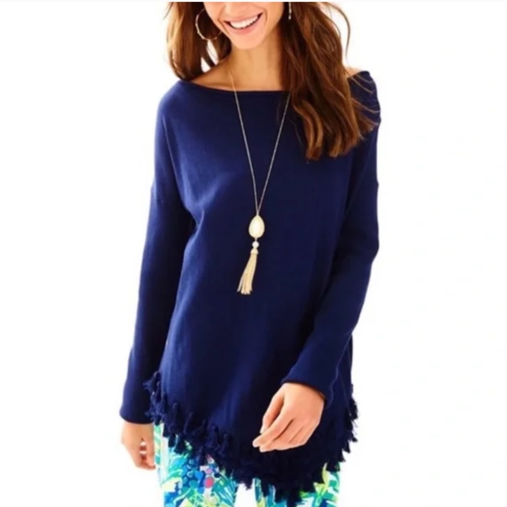 Lilly Pulitzer Navy Blue Ferrera Sweater  / Size: S - NWT